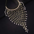 metal mesh headband retro court style pearl pendant elegant ball headgear accessory fashion hand made hair accessory jewelry