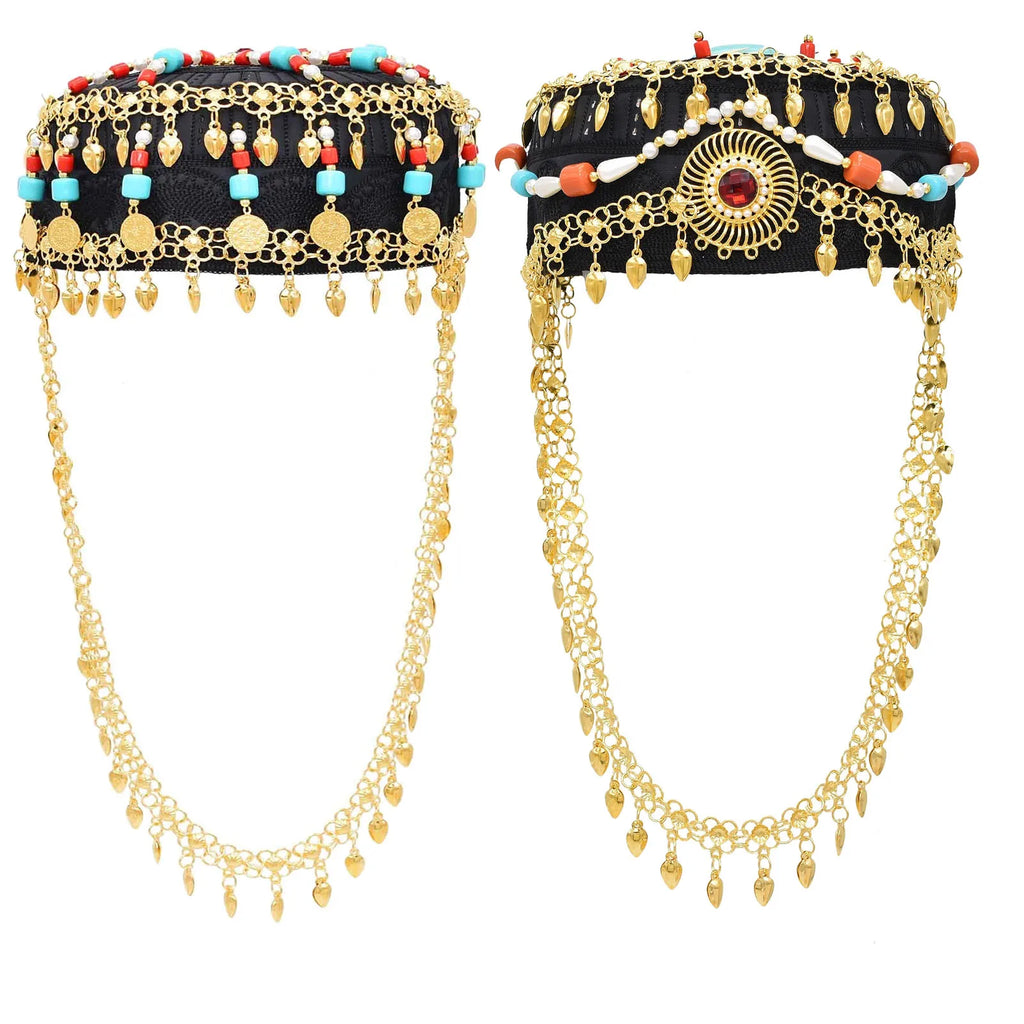 Headband Bohème à Franges de Perles et Pièces