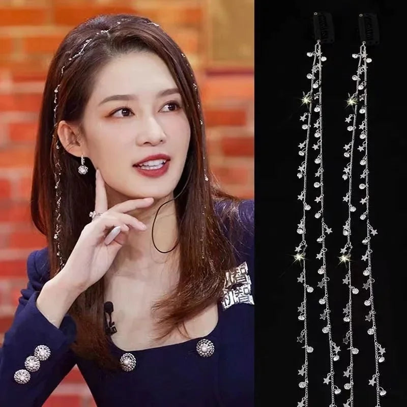 Elegant 2023 New High-End Feel Pearl Hair Accessories Women's Popular Web Red Hair Ties Silk Band Goddess Hair Accessories