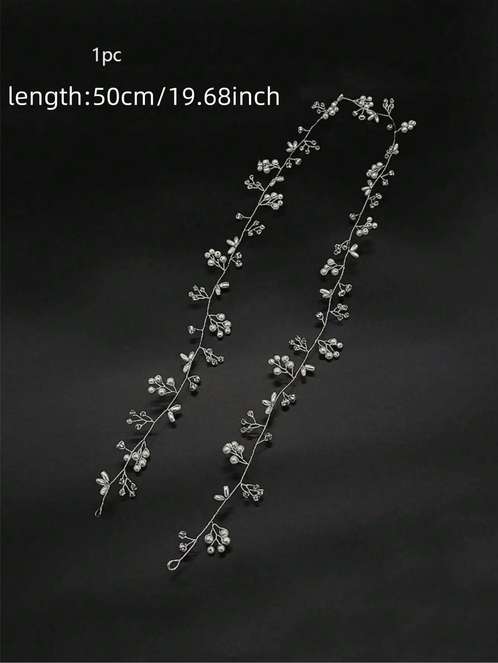 Bride Wedding Crystal Hair Accessories Pearl and Crystal Beads Bridal Headband Wedding Head Pieces Hair Jewelry