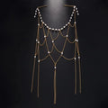 INS Vintage Bridal Head Chain Zircon Hollow Headpiece Pearl Headpiece Mesh Elegant Tassel Hair Chain Niche